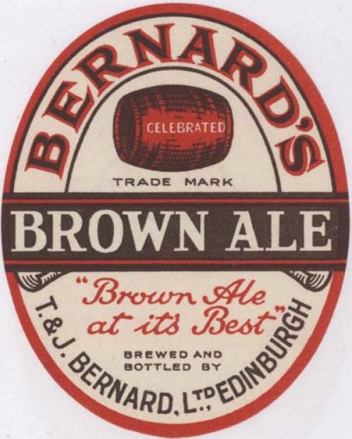 Label for Thomas and James Bernard Ltd's Brown Ale
