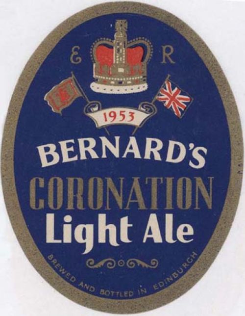 Label for Thomas and James Bernard Ltd's Coronation Light Ale
