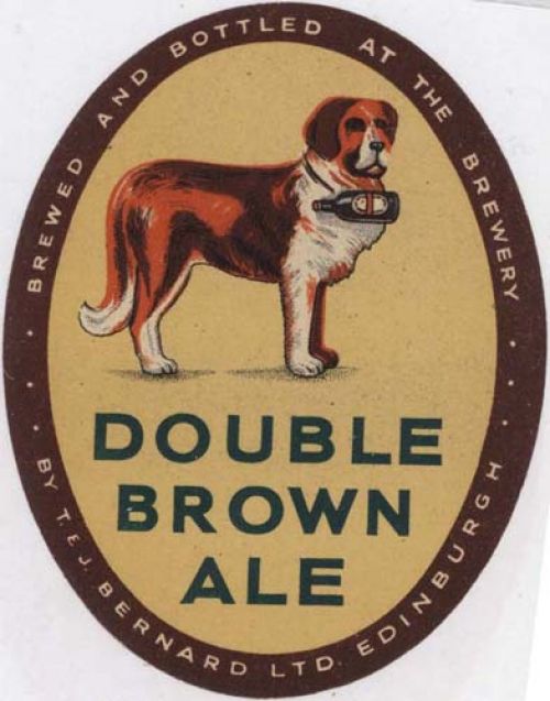Label for Thomas and James Bernard Ltd's Double Brown Ale