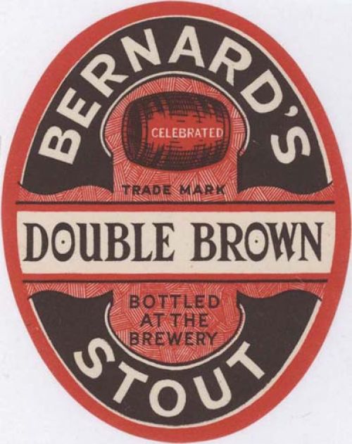 Label for Thomas and James Bernard Ltd's Double Brown Stout