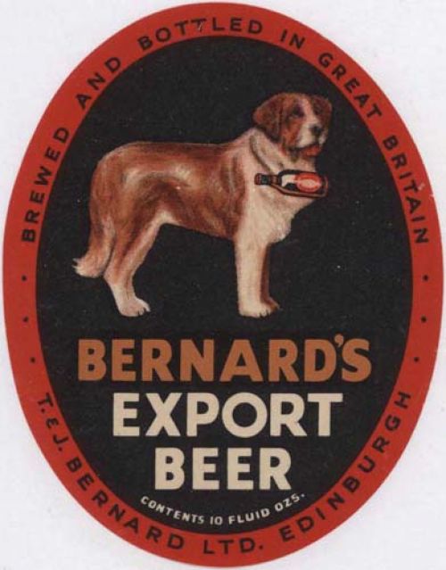 Label for Thomas and James Bernard Ltd's Export Beer