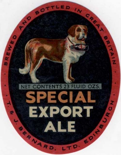 Label for Thomas and James Bernard Ltd's Special Export Ale