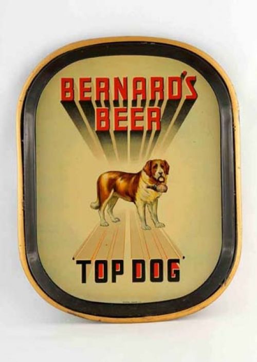 Tray promoting Thomas and James Bernard Ltd
