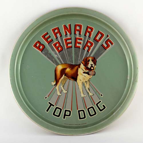 Tray promoting Thomas and James Bernard Ltd