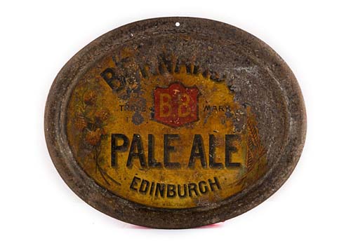 Tray advertising Bernards Ltd's BB Brand Pale Ale
