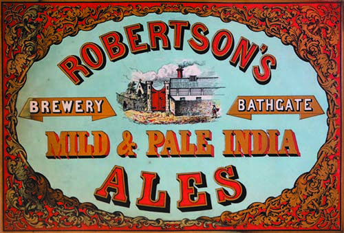 Trade card for Thomas Robertson's Bathgate Brewery