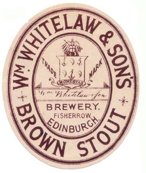 Label for William Whitelaw & Son's Brown Stout