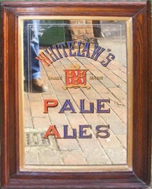 Mirror advertising William Whitelaw & Son's Pale Ales